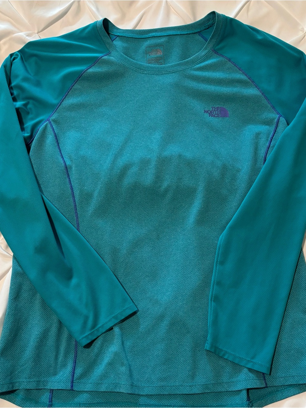 The North Face FlashDry Women’s Long Sleeve Tee, Teal, Size Large